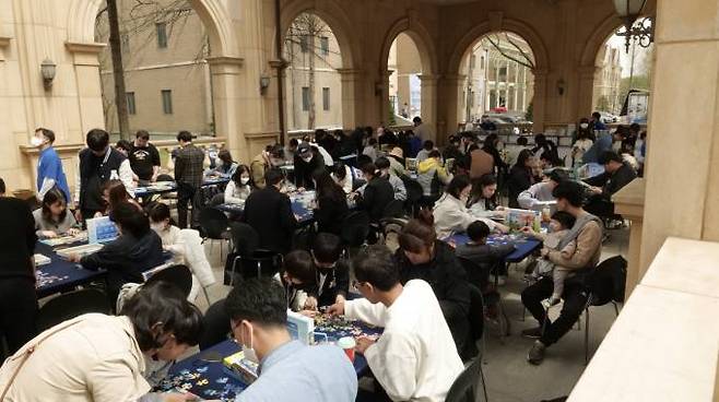 파주 슈필 2023 행사장 전경. 코리아보드게임즈