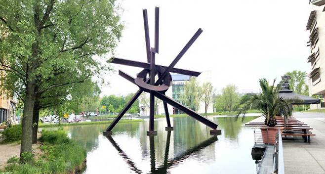 독일 포츠담 광장의 빗물 저류공간.