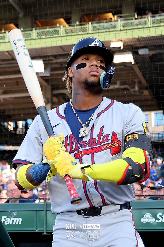 ▲ 애틀랜타 브레이브스의 로날드 아쿠냐 주니어가 왼쪽 무릎 십자인대가 파열되는 부상을 입고 시즌 아웃이 됐다.