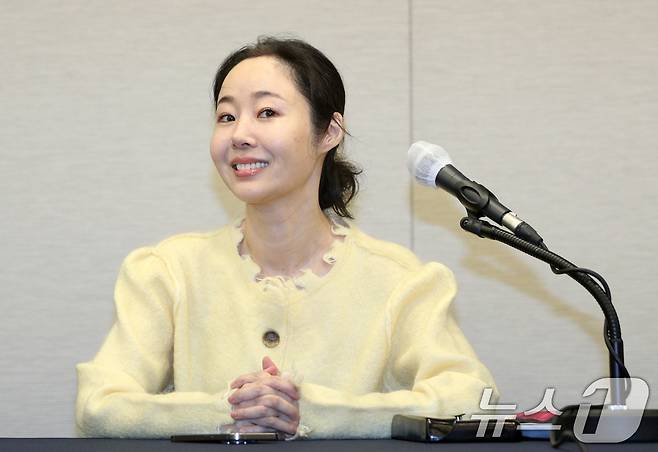 민희진 어도어 대표가 31일 서울 중구 프레스센터에서 어도어 임시주주총회 관련 기자회견을 하고 있다. (공동취재) 2024.5.31/뉴스1 ⓒ News1 이재명 기자