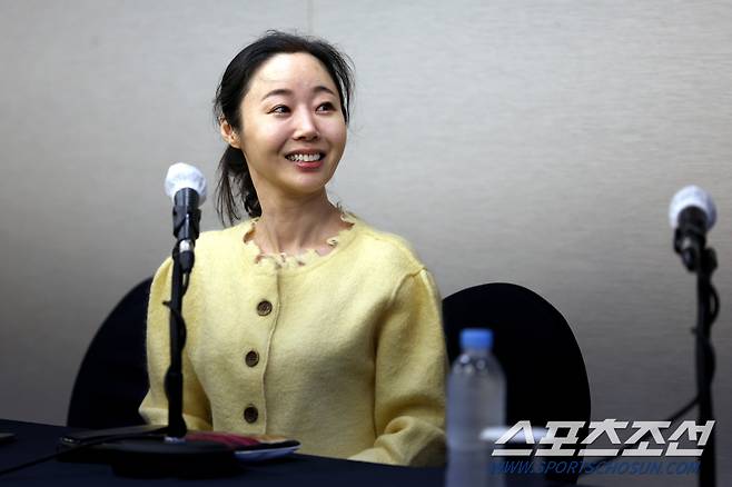 그룹 뉴진스의 소속사 어도어 민희진 대표가 31일 서울 프레스센터 매화홀에서 긴급 기자회견을 열었다. 질문에 답하는 민희진 대표의 모습. 허상욱 기자wook@sportschosun.com/2024.05.31/