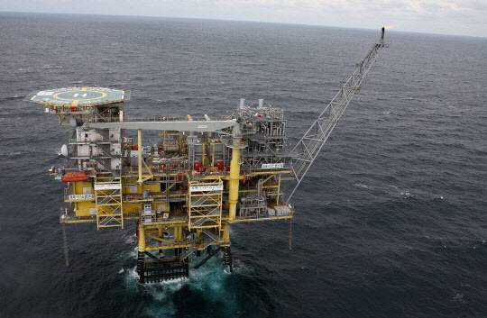 한국석유공사 동해 가스전 전경