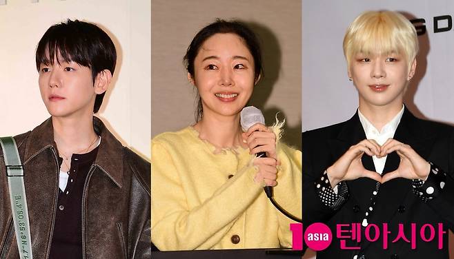 왼쪽부터 백현, 민희진, 강다니엘/ 사진=텐아시아 사진 DB