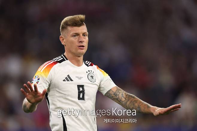 15일 푸스발 아레나 뮌헨에서 열린 유로 2024 개막전 독일과 스코틀랜드의 경기. 선발로 나선 크로스의 모습. 사진=게티이미지