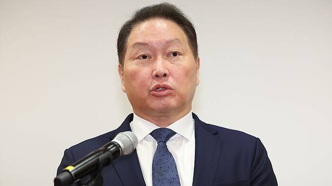 항소심 관련 입장 밝히는 최태원 SK그룹 회장