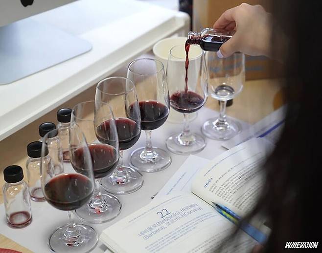 시음 수업. 출처 : WineVision SNS