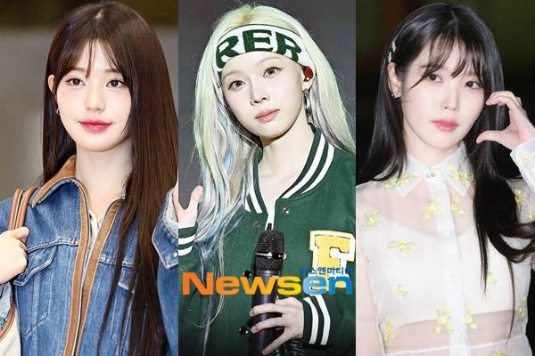 왼쪽부터 장원영 윈터 아이유/뉴스엔DB