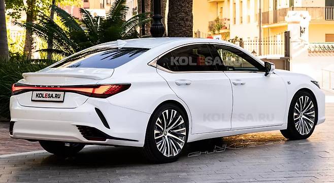 ES 하이브리드 풀체인지 예상도(출처: kolesa.ru)