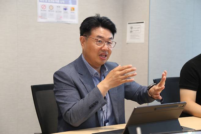 6월 26일 한경비즈니스와 인터뷰에 참석한 전태용 DL이앤씨 주택사업본부 주택기전팀 팀장 모습. 사진=DL이앤씨