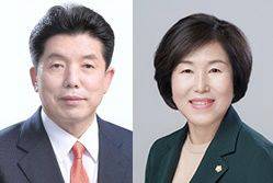 백승흥 의장, 황진선 부의장(우). 진주시의회 제공