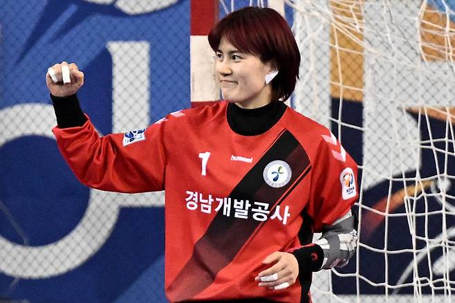 경남개발공사 오사라 골키퍼, 사진 제공=한국핸드볼연맹