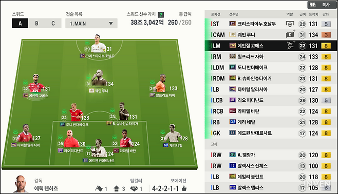 ▲ (구단주명 : 인바디)