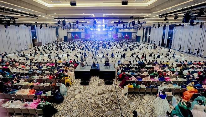 한복모델 선발대회 결선대회 모습