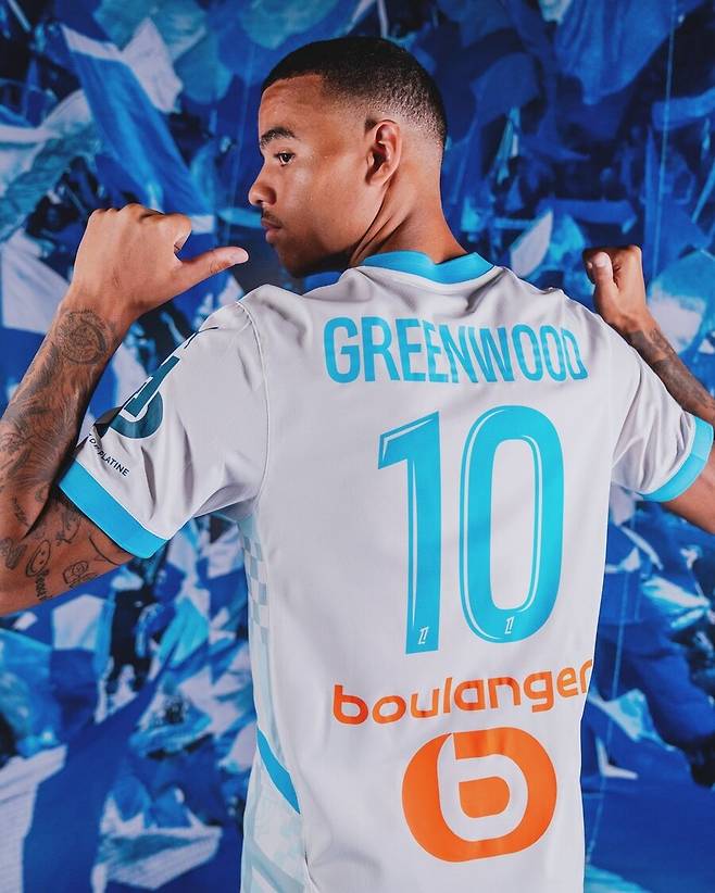 ▲ 마르세유에 입단한 그린우드 ⓒ마르세유