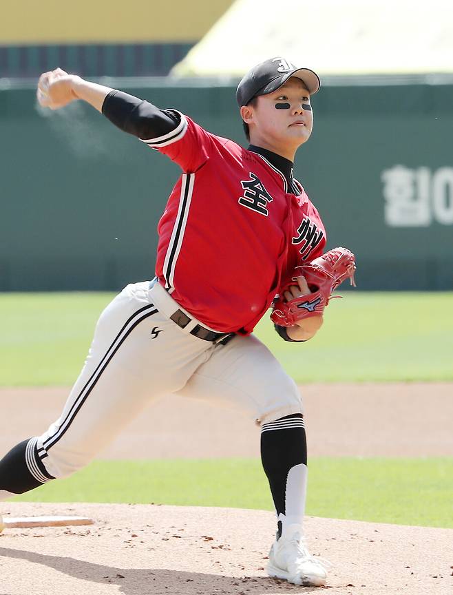 ▲ 정우주 ⓒSSG랜더스