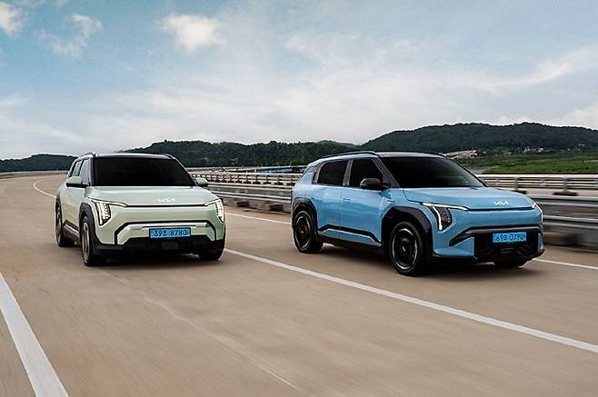 기아 EV3 주행 모습