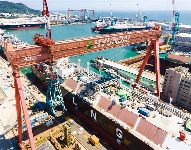 HD현대중공업 울산조선소. HD현대중공업 제공