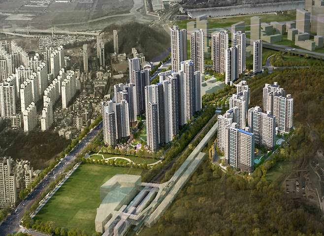 래미안 센트리폴 조감도. 삼성물산 제공