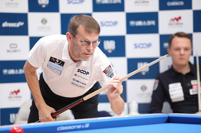 ‘3쿠션 사대천왕’ 토브욘 블롬달(스웨덴·세계랭킹 10위). SOOP