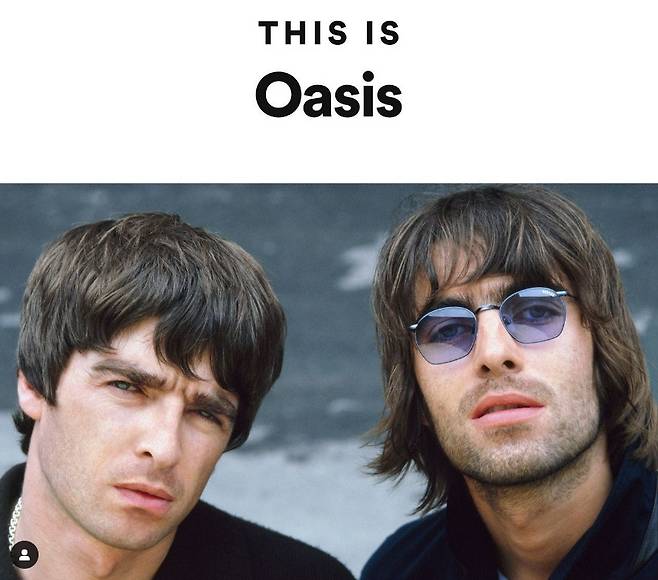 /사진=오아시스 공식 인스타그램 캡처