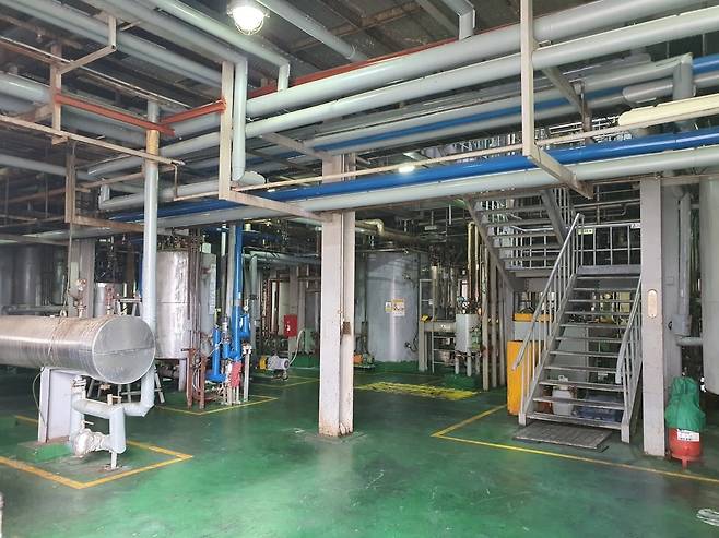 바이오디젤 생산 설비 모습. 시흥=윤현주 기자