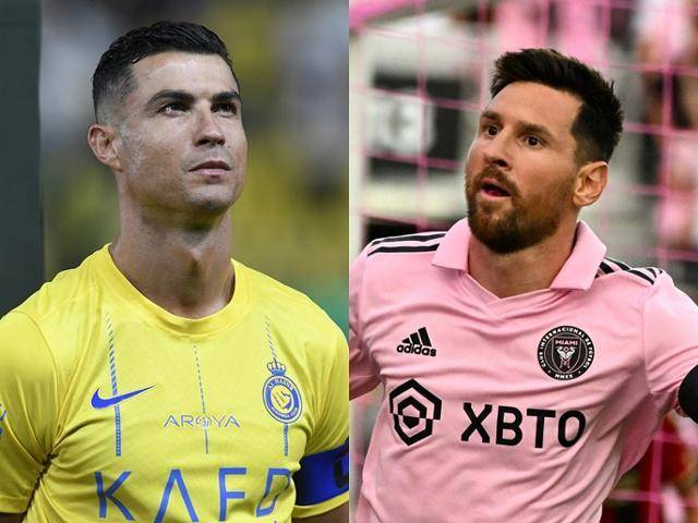 크리스티아누 호날두(왼쪽 사진)와 리오넬 메시. 로이터·AFP 연합뉴스