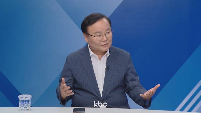 ▲ 3일 KBC '여의도초대석'에 출연한 김재원 국민의힘 최고위원