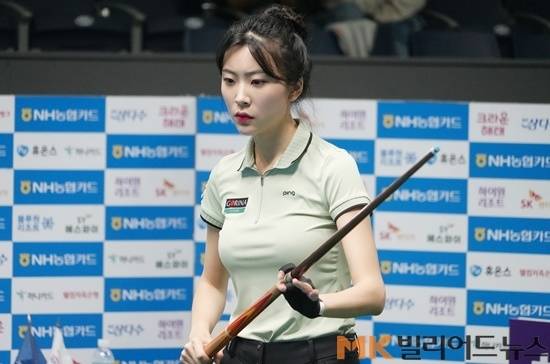 정수빈은 지난 2차전 때 김가영, 김예은 등 강호들을 연파하며 4강까지 올라섰고, 특히 김가영과의 경기는 선수생활 통틀어 가장 기억에 남는 경기라고 했다.