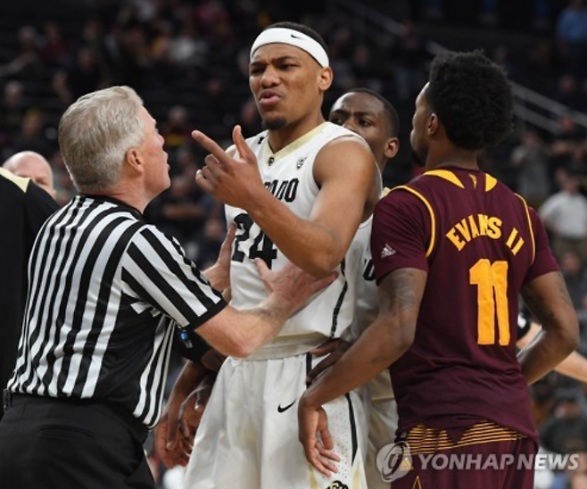 ▲콜로라도대 시절 조지 킹(흰색)