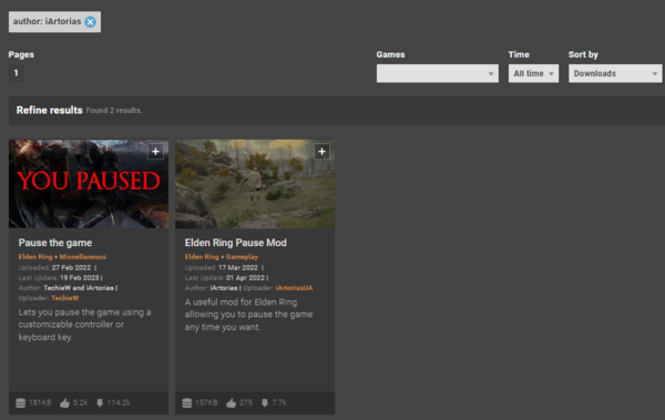 - 모드 사이트에 더 이상 남아있지 않다