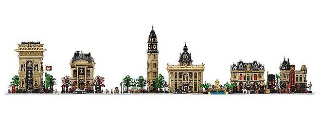 ‘JW heritage ville‘ 레고 모듈러 창작품 - ‘선지우’作