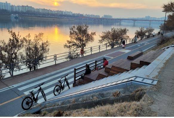 한강 자전거도로 전경. 서울시 제공