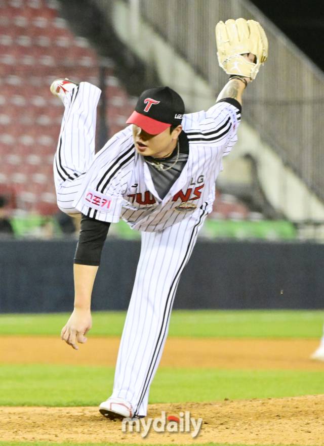 LG 트윈스 시절의 윤호솔./마이데일리
