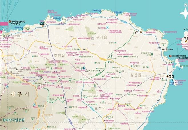 제주지도1 (3).JPG 제가 제주도 갈때마다 뽑는 지도!