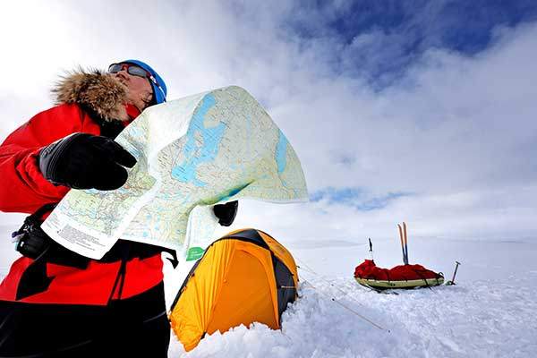노르웨이에서 훈련을 진행하는 김영미 대장.