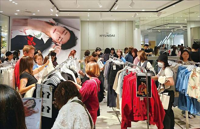 현대백화점이 더현대 글로벌을 통해 일본 도쿄 파르코백화점 시부야점에서 운영한 노이스 팝업스토어. (현대백화점 제공)