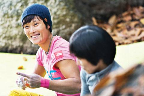 김인경은 시원시원한 성격의 카리스마 넘치는 클라이머다.