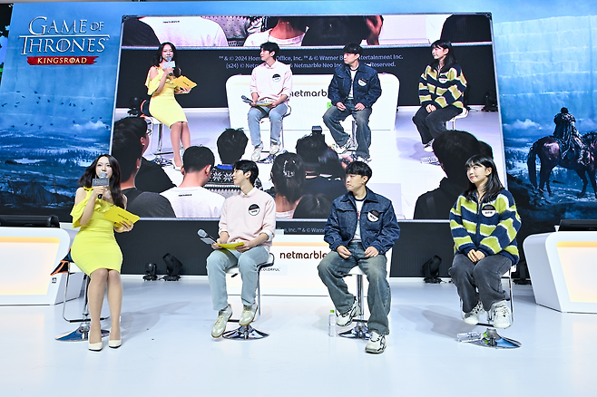 '지스타 2024' 넷마블 부스 인플루언서 무대 행사(제공=넷마블).