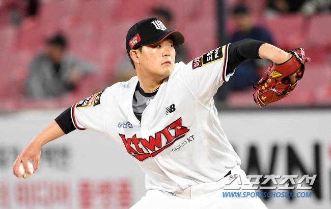 KT 김영현이 역투하고 있다. 수원=박재만 기자 pjm@sportschosun.com/