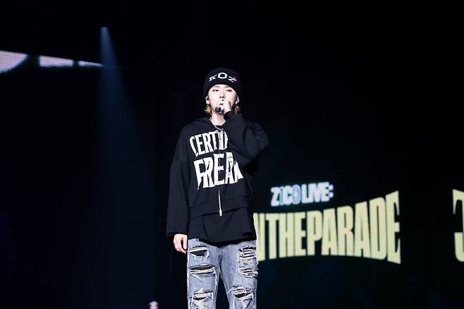 가수 지코 콘서트 /사진=KOZ엔터테인먼트 제공