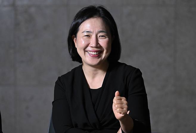 김지영 검사가 지난 22일 헤럴드경제와의 인터뷰에서 서울서부지검 범죄수익환수팀의 성과를 설명하고 있다. 임세준 기자