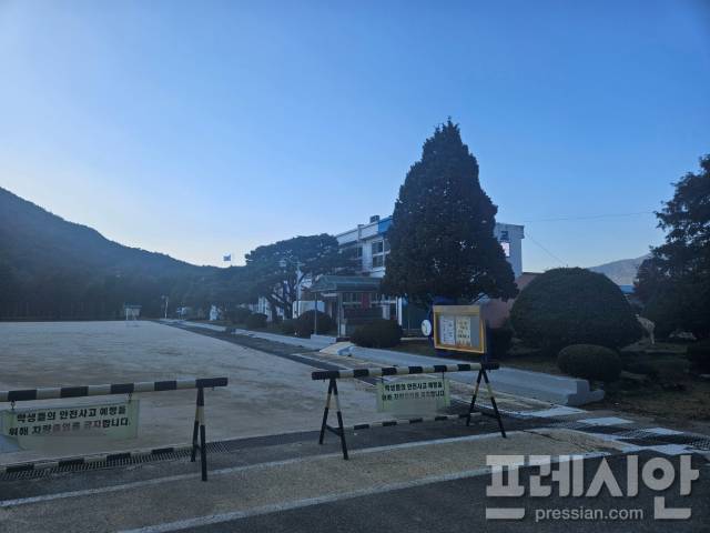 ▲교사간 갈등이 빚어진 구례의 한 초등학교.2024.11.22ⓒ프레시안(김보현)