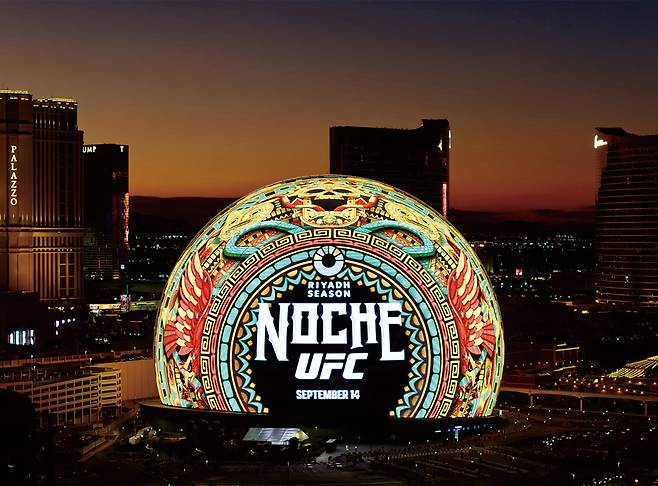 라스베이거스 더 스피어 외부. /UFC