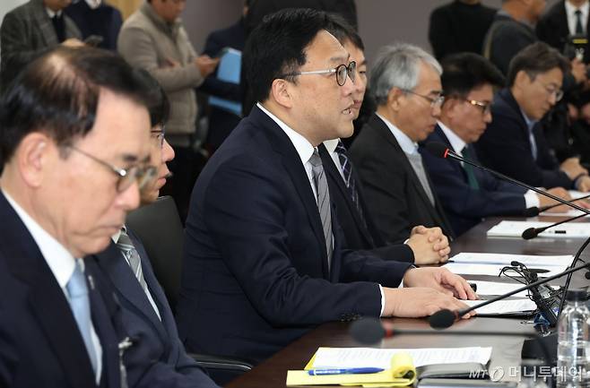 김병환 금융위원장이 9일 오전 서울 종로구 금융위원회 대회의실에서 열린 금융상황 점검회의에서 모두발언을 하고 있다. /사진=뉴스1