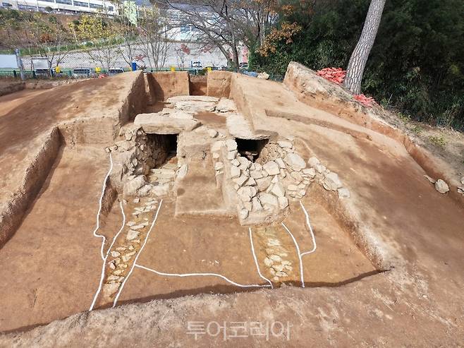 진양리 화동고분군 1호분/사진=함평군