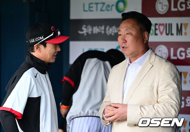 LG 염경엽 감독과 차명석 단장 / OSEN DB