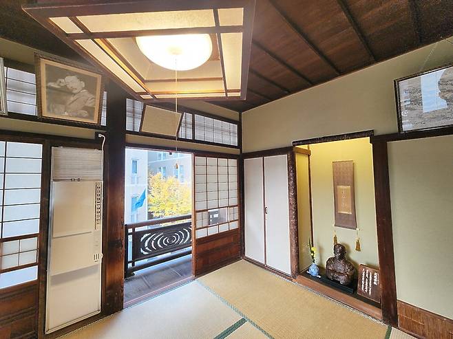 일본 국민작가 나쓰메 소세키가 사용했던 도고온천 휴게실.