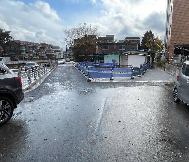 도로 조성 후 사진. 도봉구 제공