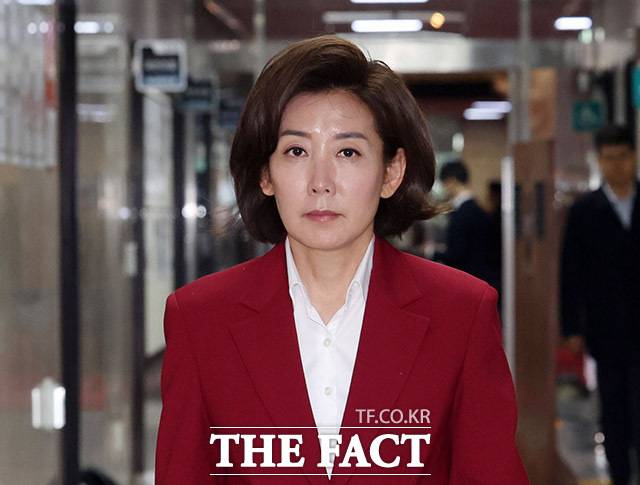 나경원 국민의힘 의원이 12·3 비상계엄 선포 당시 민주당 지지자들이 국회를 포위해 경내에 들어가지 못했다고 발언해 논란이 되고 있다. /남용희 기자