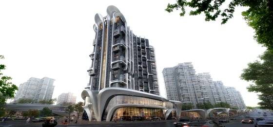 디에이치 한강 시그니쳐 타워. 현대건설